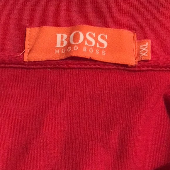Hugo Boss Golf Sport Men’s Long Sleeve Sweat Shirt Red Size XXL - Picture 6 of 7